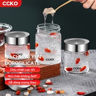 Glass jar with lid CCKO CK9317, high quality borosilicate glass jar, bird's nest jar, yogurt maker 1