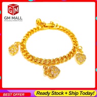 Cop 916 Emas Bangkok Emas Korea GM Mall Kid Bracelet - Gelang Tangan Budak Gold Plated (EK-2217-6)