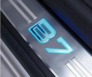 F01 F02 F03 F04 7系列用※台北快車※BMW原廠 Aplina B7 藍光LED車門迎賓踏板 門檻飾板