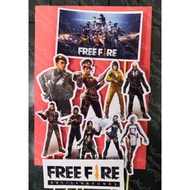 garena freefire cake topper (1set)