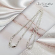 999 Silver (24K) Silver Spike Necklace