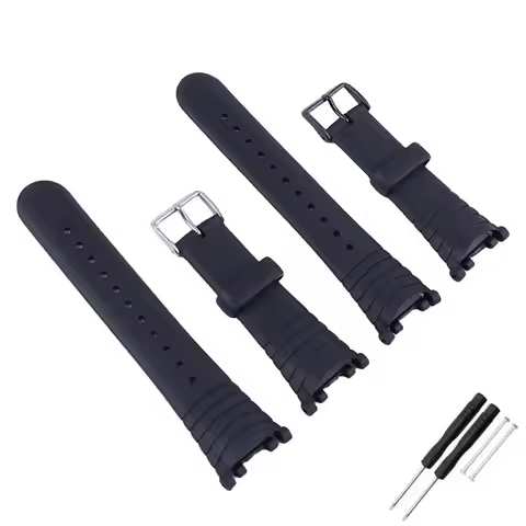 Men's Rubber watch band buckle accessories compatible with Suunto vector sports silicone watch strap