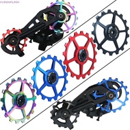 FUSIONFLASH Bike Ceramic Bearing Guide MTB Road Bike Jockey Wheel Guide Cycle Jockey Wheel Rear Guid