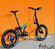 最新款 FNHON 風行 風布 GT20 10速桶軸碟剎 20吋鋁合金折叠車 (三折叠 小布 國布) 送前後蛙燈叮叮 