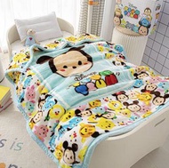 tsum tsum 毛毯 珊瑚絨 冷氣被 piglet 小熊維尼 小飛象 午睡被 空調被 公仔 米奇 米妮 史迪仔 跳跳虎