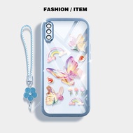 YBD Casing For Samsung Galaxy A50 A50S A30S A307 A03S A02S M02S A025 A307 Silver Gilded Butterfly Ph