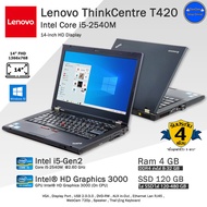 โน๊ตบุ๊คมือสอง Lenovo ThinkPad T420 Core i5-2540M(Gen2) สภาพดี พร้อมใช้งาน