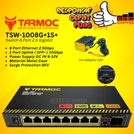 Tarmoc TSW-1008G+1S+ | 8 x 2.5 Gbps RJ45 + 1 x 10 Gbps SFP+ Desktop Switch Unmanaged