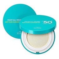 SCINIC Enjoy All Round Airy Sun Cushion EX SPF50+PA++++0.88oz (25g) | Cooling UV Protection & Natura