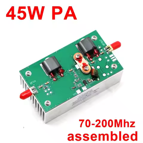 45W 70-200MHz RF Power Amplifier SMA VHF Linear Amplifier For Amateur HAM Radio Aviation Walkie-talk