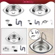 [Lohobby] Corner Bathroom Sink Corner Basin Sink Wall Mounted Sturdy Multipurpose Water Triangle Bas