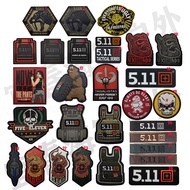 Xiaobei Welfare Club Soft Rubber Tactical Military Patch 511 Armband Velcro 3D Package Sticker Stamp