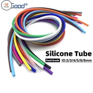 FS 1 Meter Silicone Tube Flexible Rubber Hose Food Grade Soft Drink Pipe Water Connector ID 2 3 4 5 
