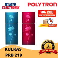 POLYTRON Kulkas 2 Pintu Beauty metal door 210 liter PRB 219 / 217