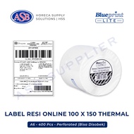 A6 Thermal Sticker Paper 100 x 150 Label Online Shop BLUEPRINT Lite (400 Pcs)