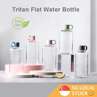 Flat Water Bottle Tritan Water Bottle BPA Free & Leakproof 360ml 500ml