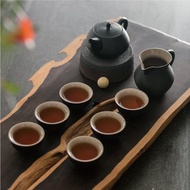 陸寶 旋轉壺功夫茶組 1壺1海6杯 旋紋線條 茶具組