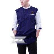 Baju Koko Lengan 3/4 Dewasa Terbaru / Baju Koko Kurta Long Sleeve Agam Lengan 3/4 Baju Muslim Pria