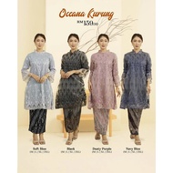 (M-2XL) OCEANA KURUNG LACE ORGANZA BAJU RAYA READYSTOCK MALAYSIA PLUS SIZE 2XL  SKIRT BATIK PLEATED 