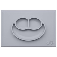 The Happy Mat in Pewter-Silicone Plate