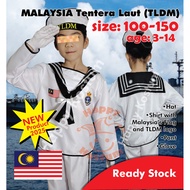 💥Ready Stock TLDM  Costume Kids Tentera Laut Malaysia Kostum Baju Askar Budak (Local) Malaysia Cospl