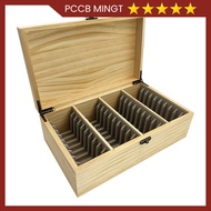 Wooden Storage Display Box Container Collections Case For 40 Graded Coin Slab PCGS NGC