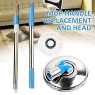 Metal Spin Mop Pole Handle Replacement Mop Head and Mop Cloth Mop Accessories Spin Mop Mop Head Repl