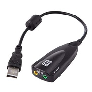 Audio Sound Card Adapter USB to Virtual 7.1 Channel Mic Earphone 5HV2 sound card cable