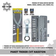 MATA HASSTON CVT Treker PACKAGE + 39x41 MM Key + 27 Pcs Socket Wrench + 22 & 24 MM Socket Bit
