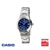 CASIO นาฬิกาข้อมือ CASIO รุ่น LTP-1241D-2A2DF วัสดุสเตนเลสสตีล สีน้ำเงิน