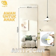 KINGCAN Anti-Fog Acrylic Bathroom Mirror Full Body Glass 120x40cm Shatterproof Cupboard