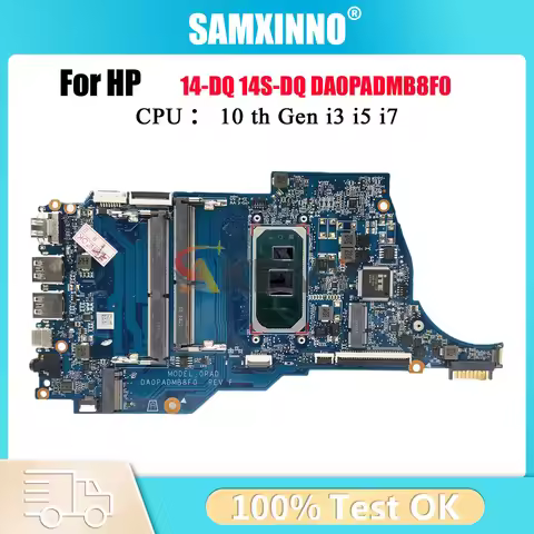 DA0PADMB8F0 Laptop Motherboard For HP 14T-DQ 14-DQ 14S-DR With i3 i5 10th Gen CPU L88847-601 L88848-
