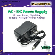 ATx ❆6V 9V 12V 1A 2A AC  DC Power Supply Adapter Adaptor 5.5mm Flat CCTV Modem Router Charger BP monitor✍