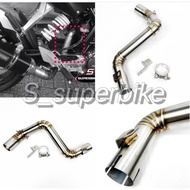 Motorcycle Stainless Exhaust Middle Link Pipe For KTM DUKE 125 DUKE 200 250 DUKE 390