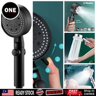 5 modes adjustable water saving shower head pressure booster shower head shower set bracket