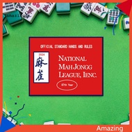 [AM] Mahjong Scoring Card Mahjong League Hands and Rules 2024 Mahjong Score Card Set Official National Mahjong League Hands Rules Mah Jongg Paper Scorecard 1/4pcs Pack