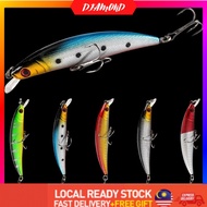 DIAMOND [9cm 8g] Fishing Lure Heavy Sinking Minnow Gewang Pintail Casting Gt Tenggiri Treble Hook Jo