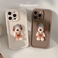 Cartoon Cartoon Street Wear Suitable for Apple 15promax Phone Case iphone17 Three-Dimensional Dog 13