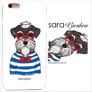 【Sara Garden】客製化 手機殼 蘋果 iPhone 6plus 6SPlus i6+ i6s+ 手繪 海軍風 眼鏡 雪納瑞 保護殼 硬殼