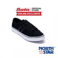 Bata บาจา (Online Exclusive) ยี่ห้อ North Star รองเท้าสนีคเคอร์ รองเท้าผ้าใบ Sneakers รองเท้าทรงลำลอง สำหรับผู้ชาย รุ่น Daana สีดำ 8596259