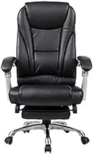 Office Chair Boss Office Chair Racing Game Chair PU Leather Ottoman Chair High Back Computer Swivel Chair Gaming Chair (Color : Black, Size : 70X70X110CM) hopeful