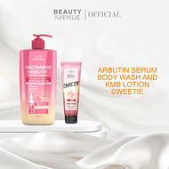 Luxe Organix Arbutin Serum Body Wash and KMB Lotion Sweetie