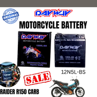 DAYWAY MOTORCYCLE BATTERY FOR  RAIDER R150 CARB | 12N5L-BS BATTERY SIZE | 5L