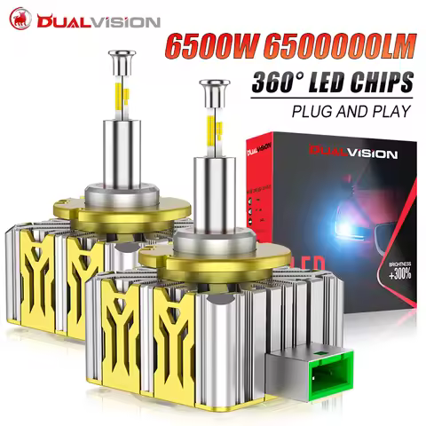 2PCS 360 Led D1S D3S D4S D2S Headlight Canbus 360 CSP Led Light Super Bright D5S D8S D1R D4R D2R D3R
