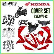 HONDA RS150 V1 V2 Cover Set Coverset Body Caver Kaver Complete Black Blue Red Orange Biru Nano Grey 