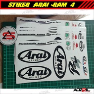 Arai Helmet STICKER SET RAM 4/ARAI STICKER/ARAI 4 RAM Helmet STICKER/Helmet STICKER