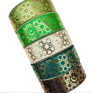 *New Hot Item*Satin Reben Printed Raya/Ribbon Edic mubarak Satin 2.5cm x 5meter/Reben/1inch Statione