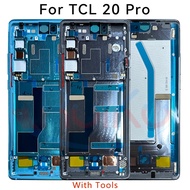 6.67" Middle Frame LCD Bezel Plate Panel Chassis For TCL 20 Pro 5G T810H Phone Metal LCD Frame Replacement Parts