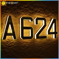 ❉THEBEST❉ 17cm Solar LED Illuminated Address Sign for Outside LED Address Sign IP44 Weatherproof Wal