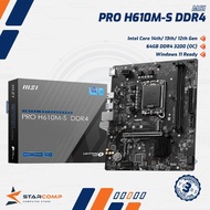 MSI PRO H610M-S DDR4 LGA1700 H610 DDR4 USB3.2 SATA3